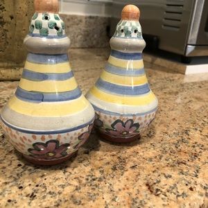 Mackenzie-Childs salt and pepper shaker